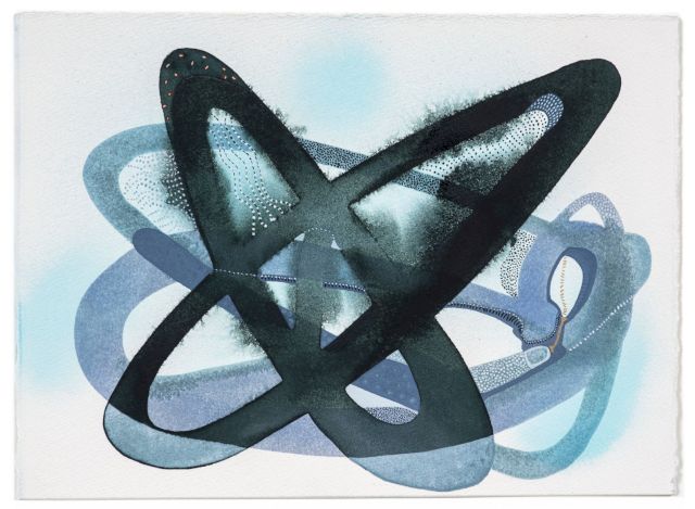 Manisha Parekh, 'Wings 9', Watercolour, inks on Fabriano paper, 11 x 15.2 in, 2021. Image © Manisha Parekh. Courtesy of Saloni Doshi Collection