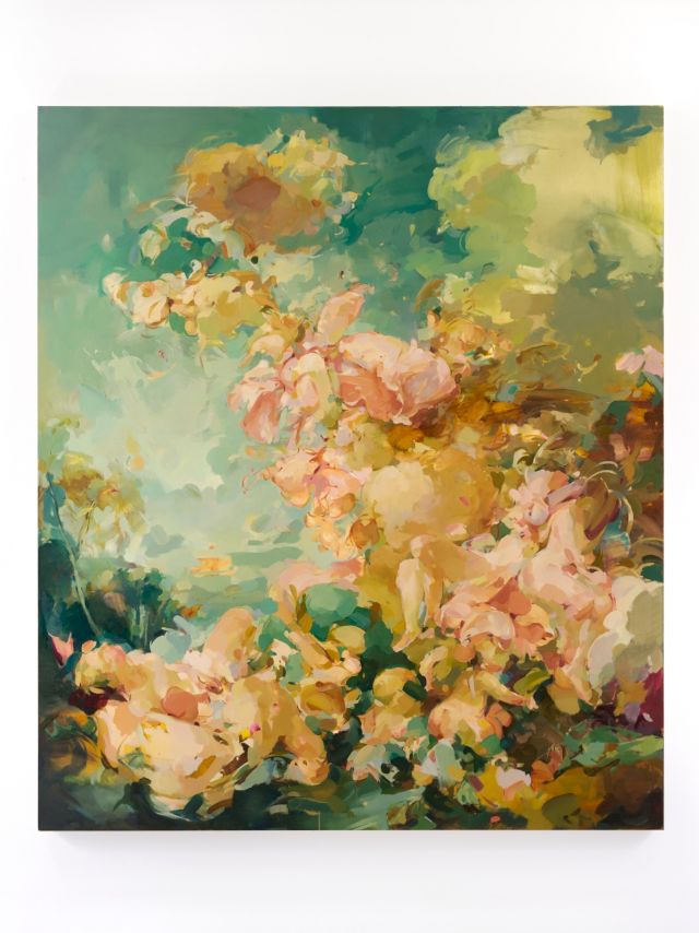 Flora Yukhnovich, 'In the Pink', 2018. Courtesy the David and Indrė Roberts Collection. © The Artist