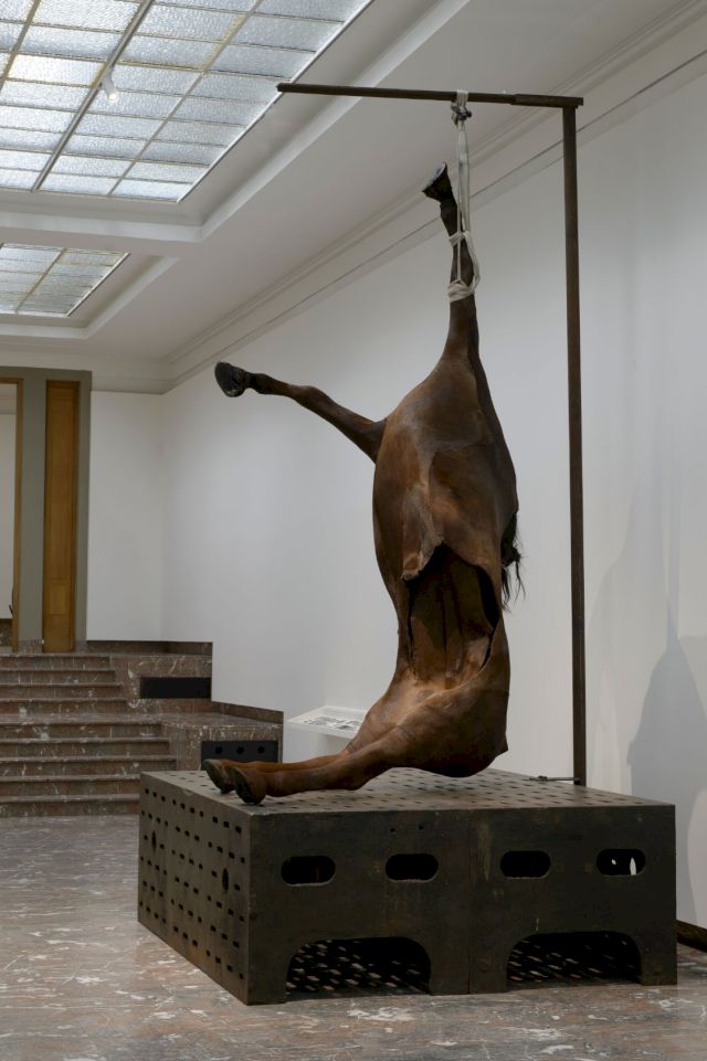 Berlinde De Bruyckere, 'Lost I', 2006. Installation view of Berlinde De Bruyckere. Khorós at Bozar, Brussels, 2025. Artwork courtesy the David and Indrė Roberts Collection. Photography: Mirjam Devriendt