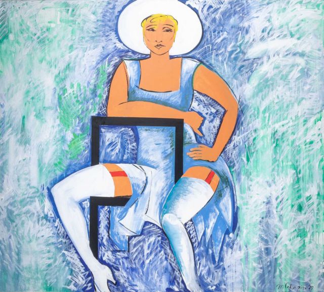 Miriam Schapiro, 'Blue Angel', 1987. Photo: Youssef El Badoui